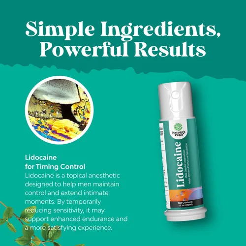 Miniatura 4 de Spray tópico desensibilizante de lidocaína con control de clímax para hombres, rendimiento más duradero, espray natural para hombres y prolonga