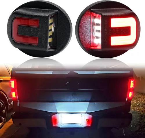 Luces LED para matrícula, etiquetas de luz compatibles con F150/F250/F350, 24 perlas LED de 6500K, luz súper brillante en forma de C
