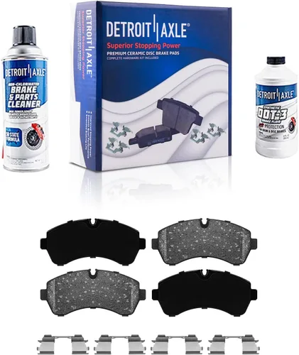 Miniatura 88 de Detroit Axle - Pinza de disco del lado del acompañante + pastillas de freno de cerámica de repuesto para Lexus HS250H Toyota RAV4 Prius V Scion xB