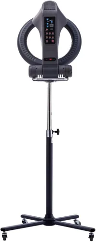 Secador de pelo profesional en órbita infrarroja para salón de belleza, procesador de color, acelerador ajustable de pie con base rodante (1100 W)