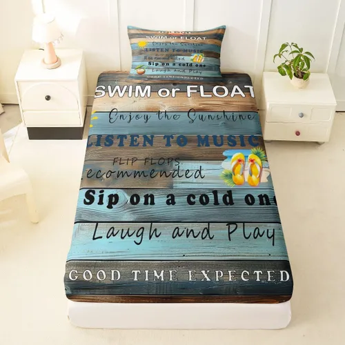 Miniatura 53 de Erosebridal Fishing Fitted Sheet Twin for Boys, Big Pike Fish Black Bed Sheets for Rustic Farmhouse Lake House Decor, Fishing Bedding Set Marine