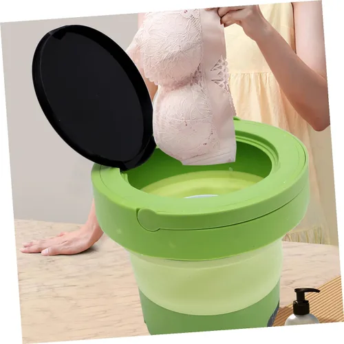 Miniatura 7 de Kisangel Portable Clothes Washer Compact Foldable Design Lightweight Washer Machine for Travel Dorm Apartment Camping US Plug