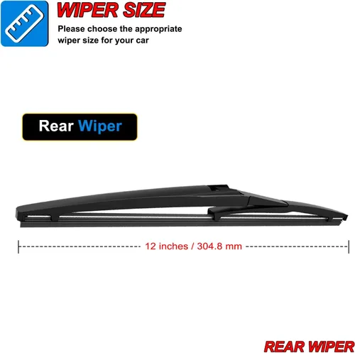 Miniatura 7 de Juego de 1 limpiaparabrisas de repuesto de 12 pulgadas para Jeep Grand Cherokee 2011, 2012, 2013