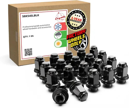 Miniatura 29 de Wheel Accessories Parts 20 tuercas de llanta M14x1.5 14x1.5 rosca OEM estilo fábrica 1.8 pulgadas de largo cromadas 7/8 pulgadas 0.866 in Cromado
