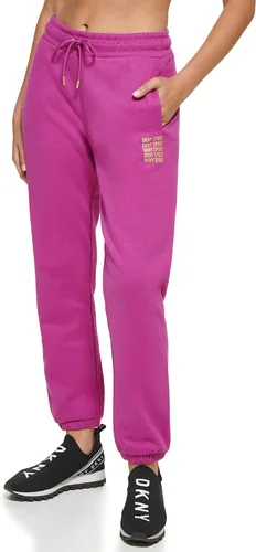 Miniatura 3 de DKNY Pantalón deportivo de forro polar con bolsillos para mujer