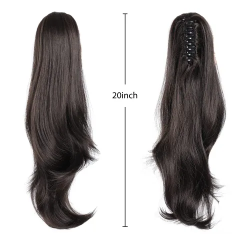 Miniatura 297 de Extensiones de cola de caballo de cabello rubio, extensiones de cola de caballo para mujer, pinza de extensiones de cabello rizado de 12 pulgadas