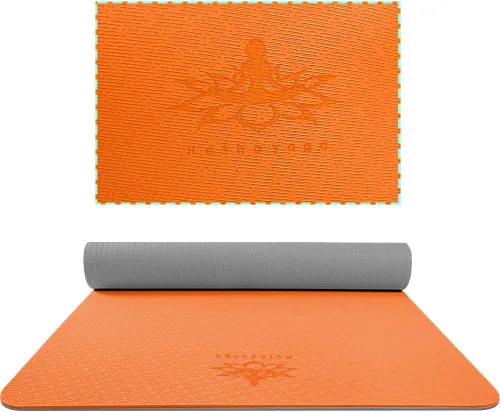 Miniatura 3 de Hatha Yoga - Tapete de yoga extra grueso de elastómero termoplástico, 72 x 32 pulgadas de grosor, 1/2 pulgadas, respetuoso con el medio ambiente