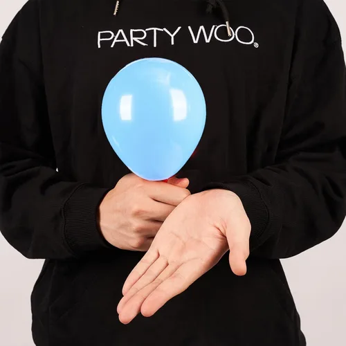 Miniatura 9 de PartyWoo Globos blancos, 120 globos de 5 pulgadas y azul claro, 120 unidades de 5 pulgadas