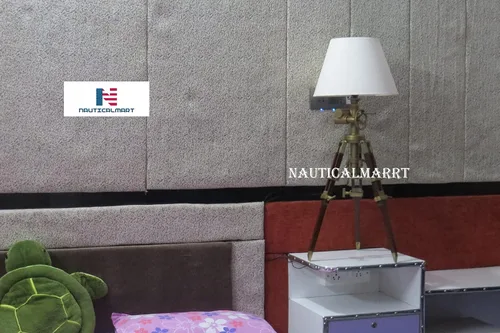 Miniatura 3 de Lámpara de mesa con trípode, decoración náutica, lámparas industriales (pantalla no incluida), lámpara de mesita de noche industrial
