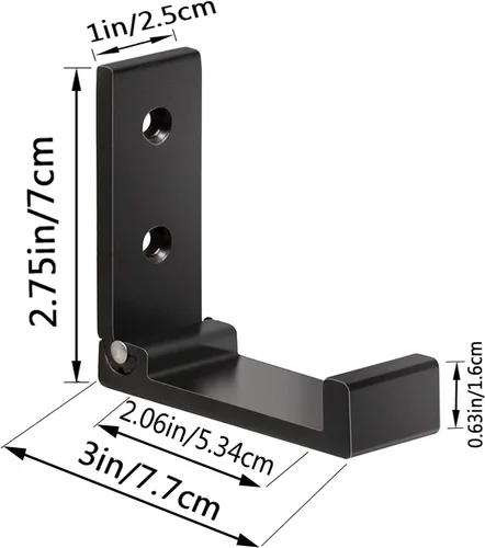 Miniatura 2 de ZEYU Ganchos Plegables para Abrigos, 10 Piezas Ganchos de Pared para Colgar Abrigos, Ganchos para Toallas, Herrajes Resistentes de Aleación