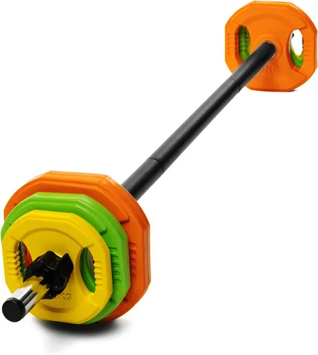 Miniatura 2 de AmStaff Fitness Juego de Bomba Cardio, Placas de Peso de Barra Ajustable para Entrenamiento en Casa y Gimnasio (disponible en placa y juego)