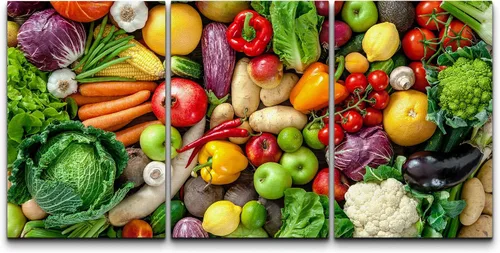Miniatura 96 de wall26 Lienzo enmarcado para pared, juego de arte de hierbas, verduras y condimentos en madera, alimentos, fotografía cultural, realismo, paisaje