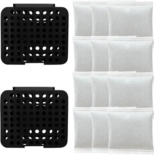 Miniatura 9 de Paquete de 2 cajas desodorizantes adhesivas, paquete de 12 repuestos para eliminar olores para basura, eliminador de olores de carbón activado