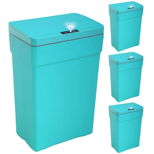 Miniatura 19 de BestOffice Bote de basura automático de 13 galones para cocina, sin contacto, de alta capacidad, con tapa, para dormitorio, baño, hogar, oficina, 50