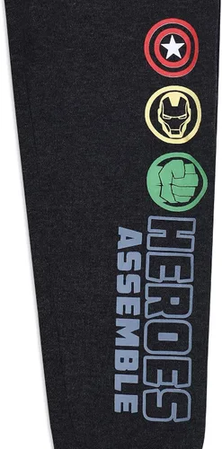 Miniatura 7 de Marvel Avengers Hulk, Captain America and Iron Man Boys Joggers 2 Pack for Toddler and Little Kids BlackGrey