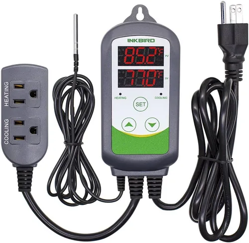 Calentador de 12 voltios máximos Inkbird, dispositivo de enfriamiento, controlador de temperatura, garrafa, fermentador, control de temperaura de