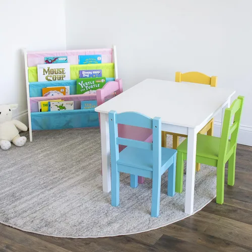 Miniatura 6 de Humble Crew Organizador de juguetes para niños con estante para libros y contenedores de almacenamiento