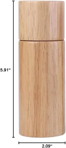 Miniatura 10 de UPKOCH Molinillo de pimienta manual de 5.90 pulgadas, ajustable, de cerámica, contenedor de pimienta compacto para botellas de condimentos de cocina