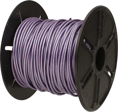 Miniatura 44 de The Beadsmith Cordón de cuero – Negro – Bobina de 0.039 in – 5 yardas/14.8 ft – Tanga de cuero indio ideal para trenzar, cuentas, collares, cordones