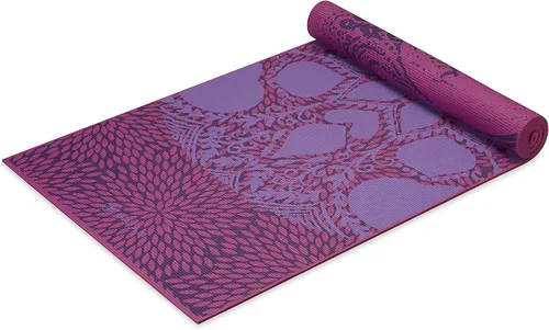 Miniatura 9 de Gaiam tapete de yoga prémium, estampado, extra grueso y antideslizante, de 15/64 pulgadas, para todo tipo de yoga, de pilates y de ejercicios