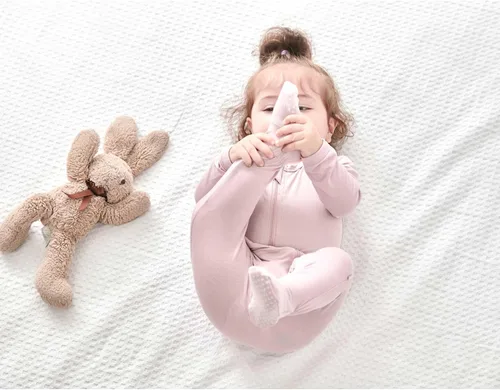 Miniatura 5 de RRP Pijama unisex de rayón de bambú para bebé, pijama suave para dormir, cierre de cremallera de 2 vías, 0-18 meses