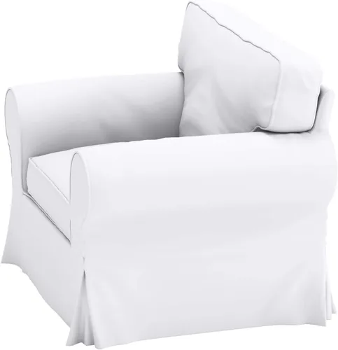 Miniatura 7 de Funda de repuesto para silla Ektorp de algodón, hecha a medida, compatible con la funda de sillón Ektorp de IKEA, el juego de fundas solo se ajusta