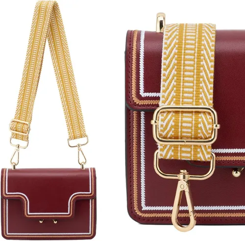 Miniatura 320 de ZOOEASS - Correa de repuesto para cartera, para colgar en el hombro o para cruzar, ancha y ajustable, de lona