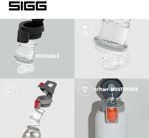 Miniatura 4 de SIGG - Frasco aislado - Thermo Hot & Cold ONE Light - Filtro de fruta- Sin BPA - Acero inoxidable - 19 Oz
