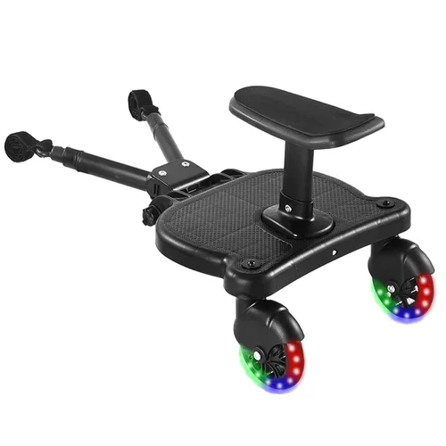 Miniatura 10 de Tabla universal para cochecito 2026 con asiento desmontable, conectores de cochecito 2 en 1 para la mayoría de cochecitos, soporta niños de hasta 55