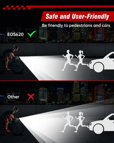 Miniatura 6 de Luces de bicicleta para montar de noche, luz trasera delantera recargable por USB, juego de faros de bicicleta, luz de aluminio, IPX5 impermeable