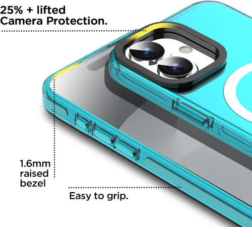 Miniatura 111 de AICase Funda protectora para iPhone 16 compatible con iPhone 16, delgada, ligera, transparente [no amarillenta] Diseño vibrante