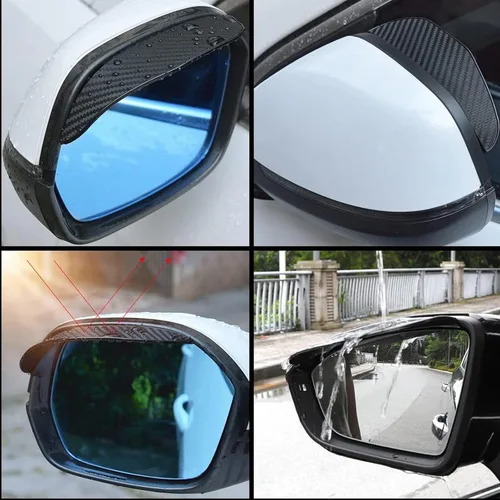 Miniatura 5 de MENDX Car Rearview Mirror rain Eyebrow for J-eep Wrangler 2021 Car Rear View Side Glass Mirror Trim Frame Rain Shield Sun Visor Shade Eyebrow