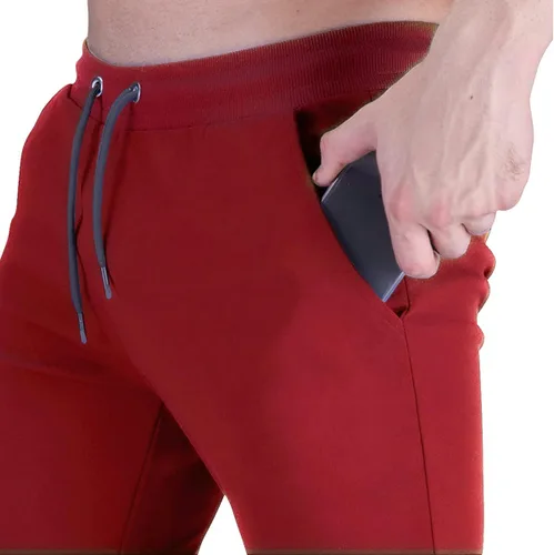 Miniatura 4 de Wangdo Pantalones deportivos ajustados para hombre pantalones de entrenamiento para gimnasio pantalones deportivos cónicos pantalones deportivos