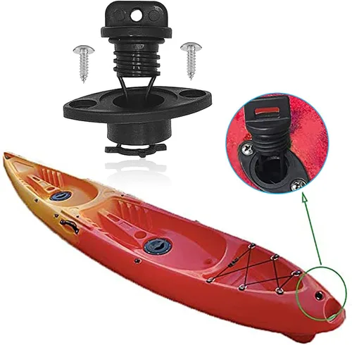 Miniatura 5 de Kit de tapones de drenaje de kayak, tapones de rosca para kayak, canoa, barco con tornillos, herrajes