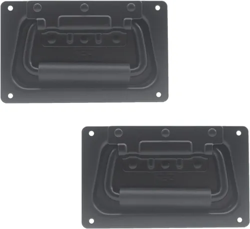 Miniatura 15 de 2 manijas con resorte, funda de hardware resistente para muebles, funda de anillo para caja de pecho, gabinete y altavoz con agarre de goma montado