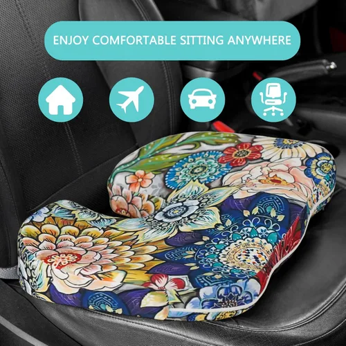 Miniatura 6 de Cojín ergonómico para aliviar el dolor de coxis, cojín de asiento de espuma viscoelástica para aliviar la presión, cojín de coxis para el dolor