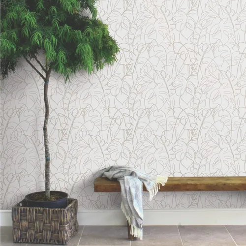 Miniatura 2 de RoomMates Tamara Day RMK12578RL Papel pintado natural tropical Signature