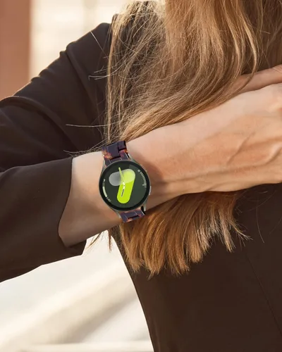 Miniatura 5 de Miimall Correa de resina para Samsung Galaxy Watch 7/6/5/4 1.575 in 1.732 in, 0.787 in de ancho, correa ligera y elegante para Galaxy Watch FE 1.575