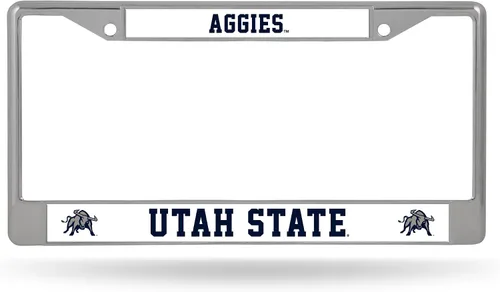 Miniatura 23 de Rico Industries NCAA Premium 12" x 6" Chrome Frame with Plastic Inserts - Car/Truck/SUV Automobile Accessory