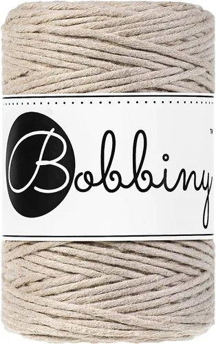 Miniatura 16 de Bobbiny Cordón de macramé de una sola capa para bebé de 0.069 pulgadas (100% algodón reciclado)