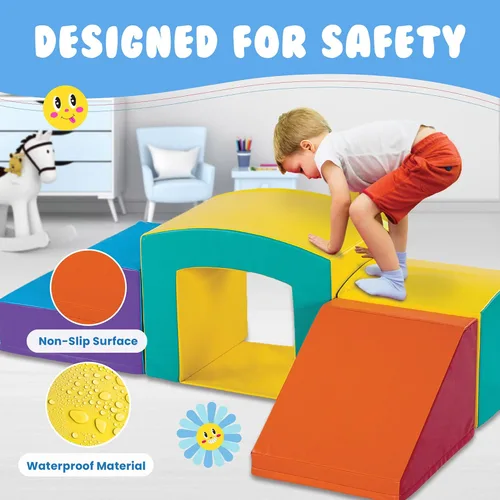 Miniatura 4 de New Bounce Juguetes de escalada para niños pequeños, juego suave para niños, bloques de escalada de espuma, equipo de gimnasio suave y seguro, ideal