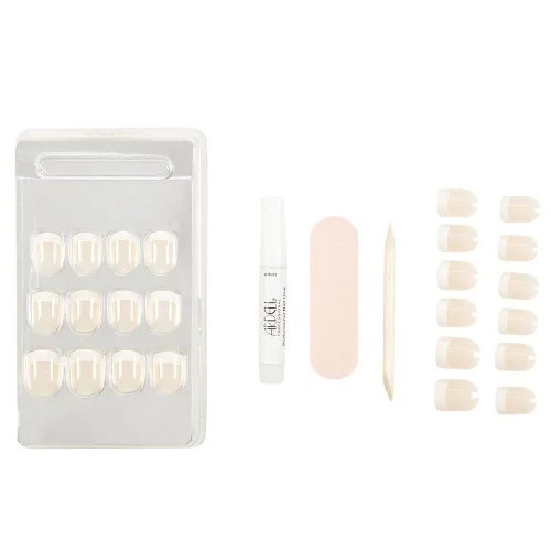 Miniatura 7 de Ardell Nail Addict - Juego de uñas artificiales, francés clásico