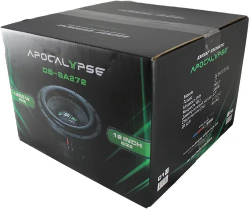 Miniatura 4 de Deaf Bonce Apocalypse DB-SA272-D2 Subwoofer de 12 pulgadas, 2 ohmios y 3000 W