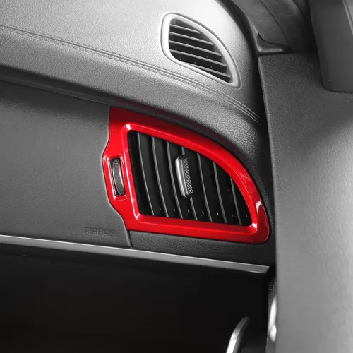 Miniatura 5 de YOUTOOCAR 2 cubiertas laterales de ventilación compatibles con accesorios Kia Stinger 2018-2023 (rojo)
