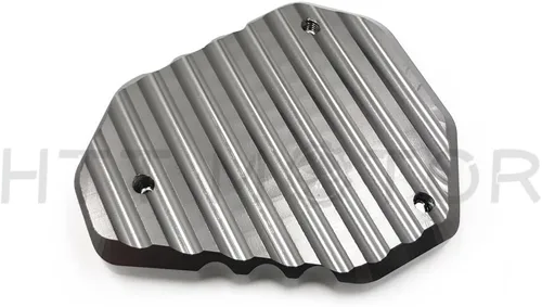 Miniatura 4 de Almohadilla de extensión de soporte lateral CNC compatible con Kawasaki Versys 650 2015-2017 2018 gris [B07FFCCDGC]