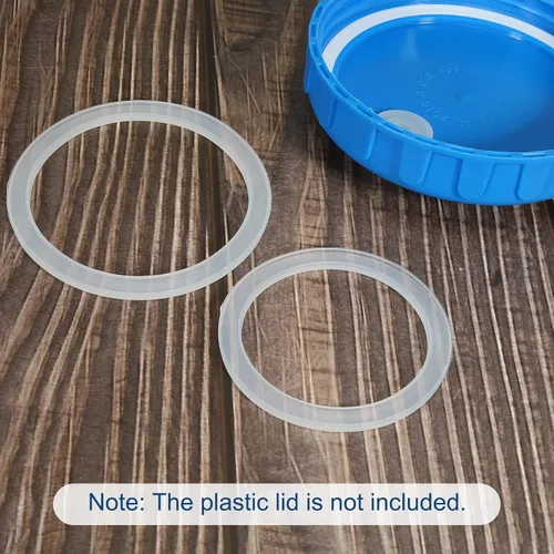Miniatura 5 de PATIKIL Anillos de sellado de silicona de boca regular de 2.756 in, paquete de 10 juntas reutilizables a prueba de fugas para tapas de tarros