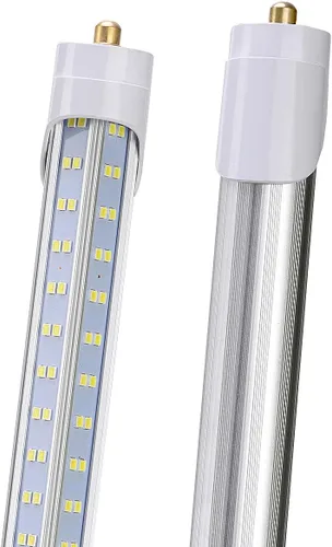 Miniatura 6 de 10 bombillas LED de 8 pies, luz diurna de 120 W, 19000 lm 5000 K, súper brillante, tubo de luces LED T8 T10 T12, luces LED FA8 de un solo pin