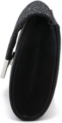 Miniatura 4 de ZIUMUDY Bolso de mano de noche con purpurina brillante para colgar en el hombro, bolso de mano para boda nupcial