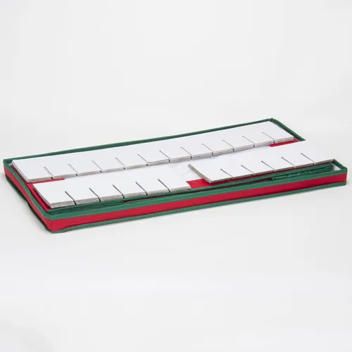 Miniatura 4 de Household Essentials Caja de almacenamiento para adornos, 36 piezas con divisores, resistente y apilable con asas y ventana de plástico