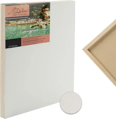 Miniatura 2 de Da Vinci Pro Paneles de yeso ultra suaves, superficie lisa y sedosa para caseínas, témpera de huevo, trompe L'Oeil, grafito, lápiz